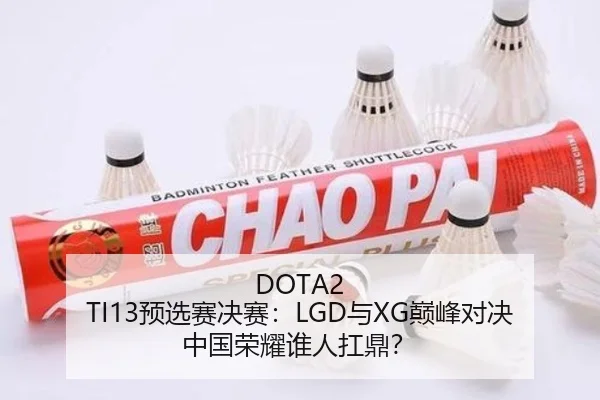 DOTA2 TI13预选赛决赛：LGD与XG巅峰对决 中国荣耀谁人扛鼎？